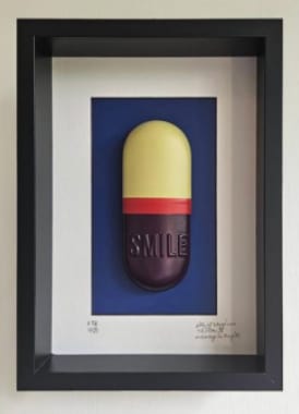 Pill #92 - Smile by Uwe Klauke  Image: Pills of Happiness (Message in the pill) 