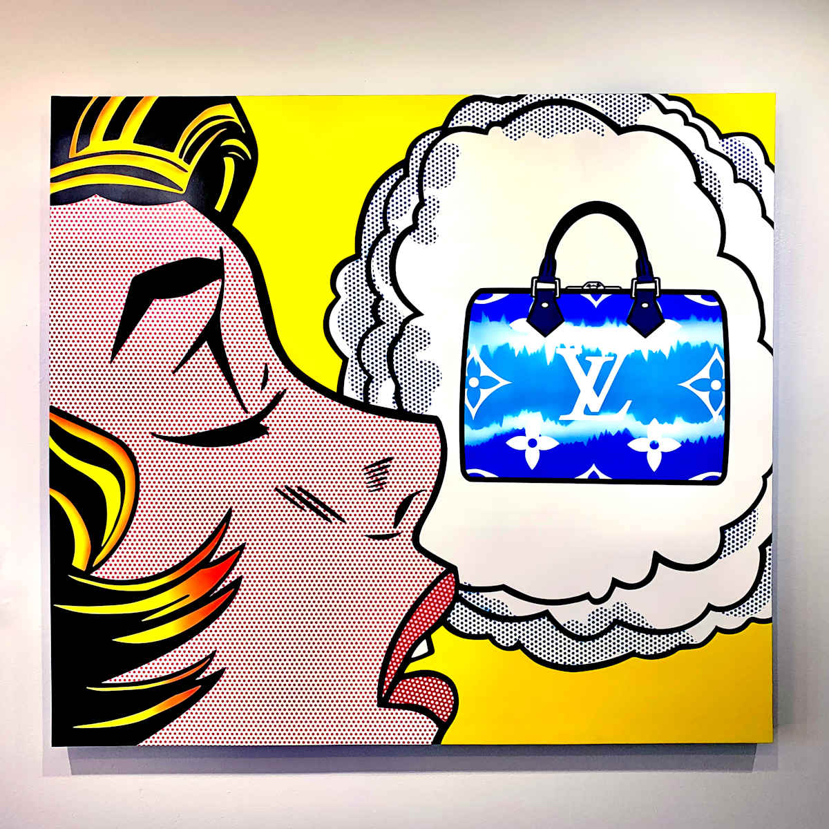Lichtenstein Style - Thinking of LV by Joe Suzuki 