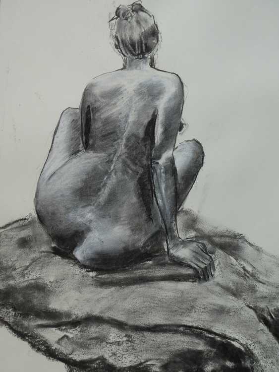 Seated Figure Celeste by Lori Morrell Whitaker, Image 6.