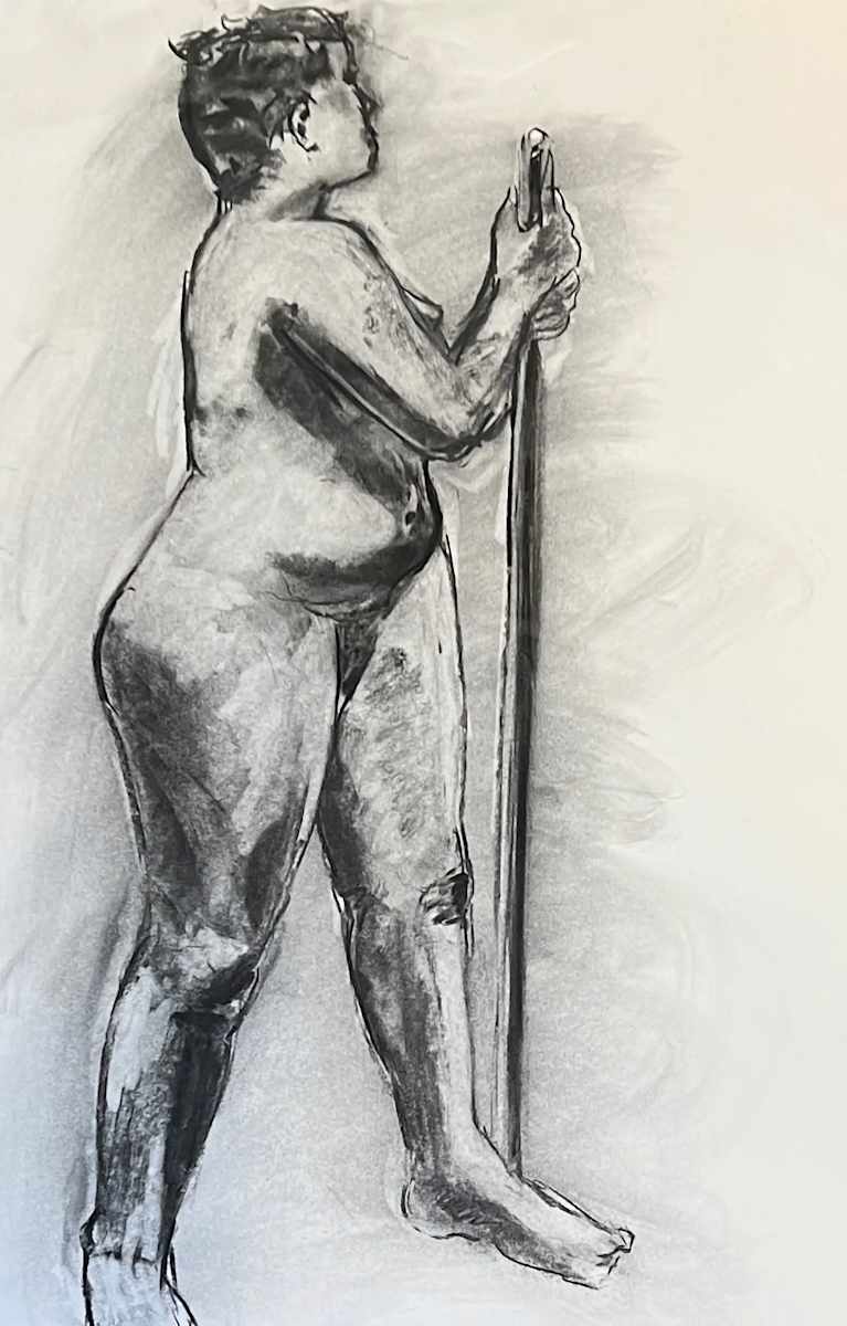 Twisted Standing Figure with Pole by Lori Morrell Whitaker, Image 18.