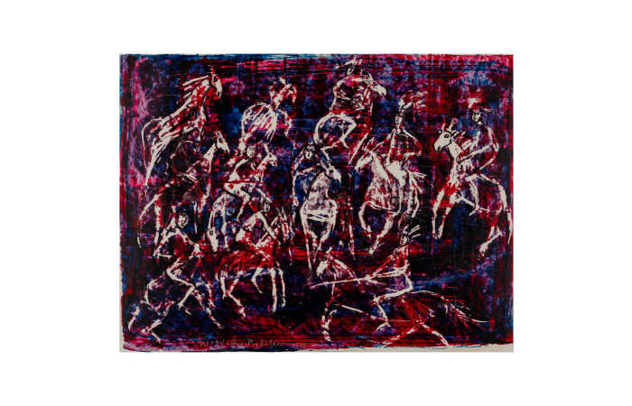 Riders in Violet by Magdalena Radulescu 