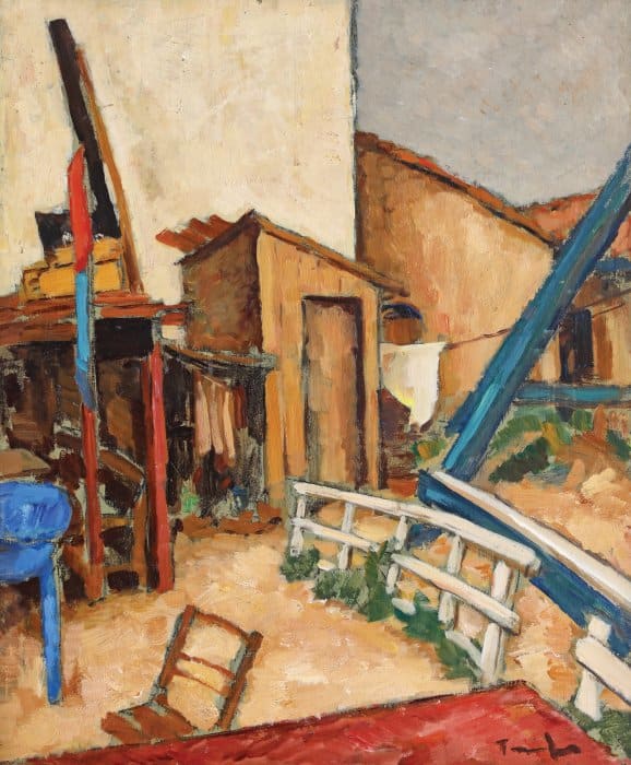 Interior Courtyard at Mangalia by Nicolae Tonitza, Image 1.