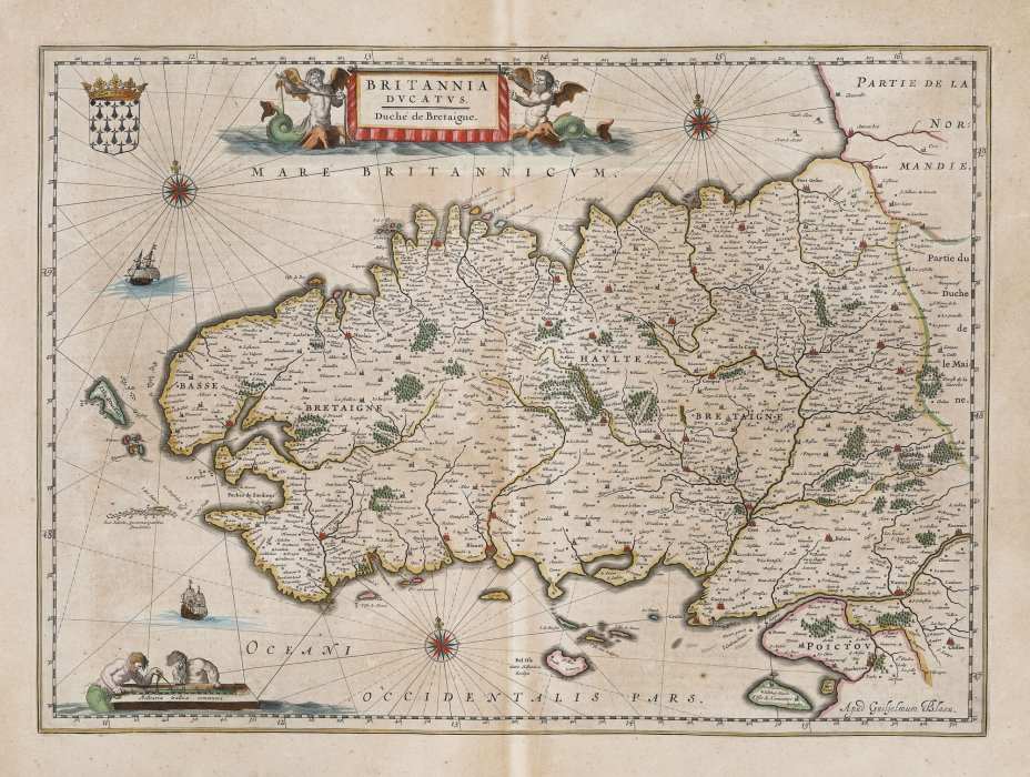 Britannia Ducatus, Amsterdam by Willem Janszoon Blaeu 