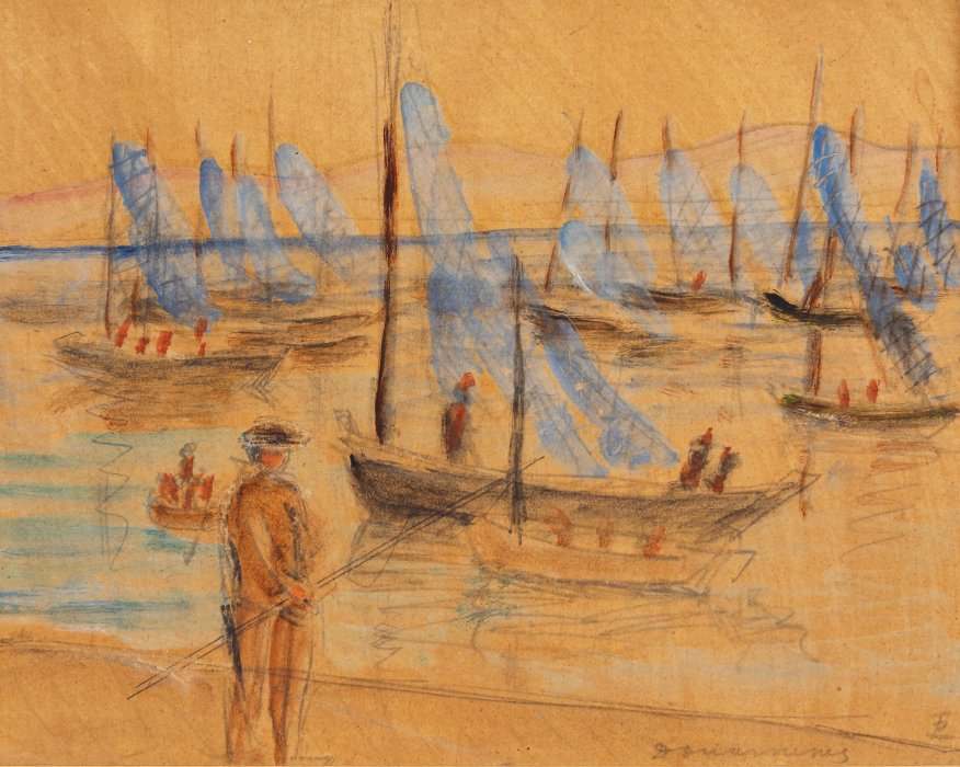 In the Douarnenez Port by Theodor Pallady 