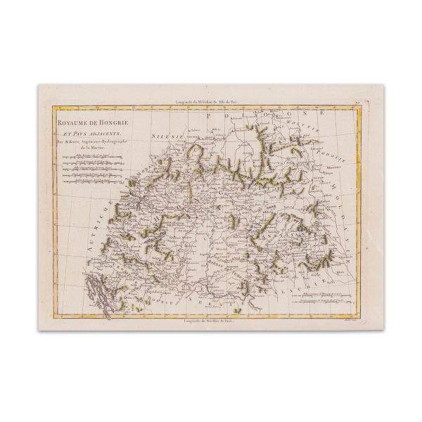 Royaume de Hongrie et pays adjacents [Regatul Ungariei si tarile adiacente] by Rigobert Bonne 