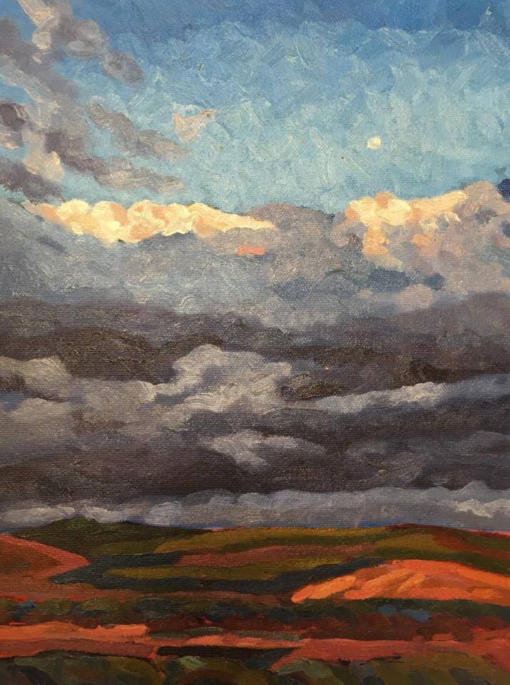 Moon Over Fields by Stuart Burton, Image 1.