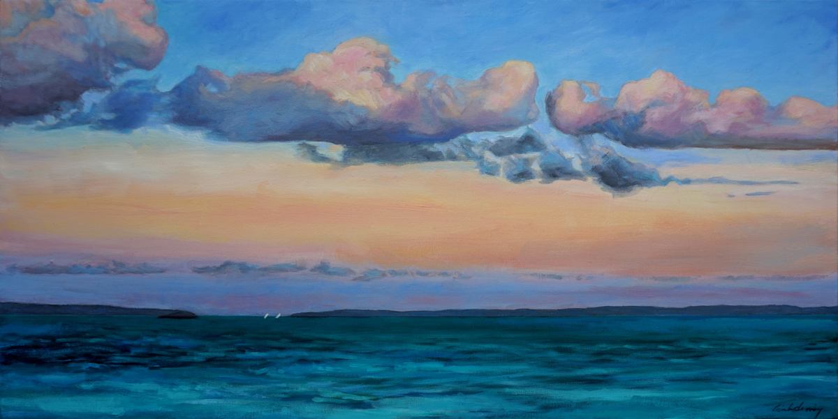 Tropical Sunset by Linda Deming 