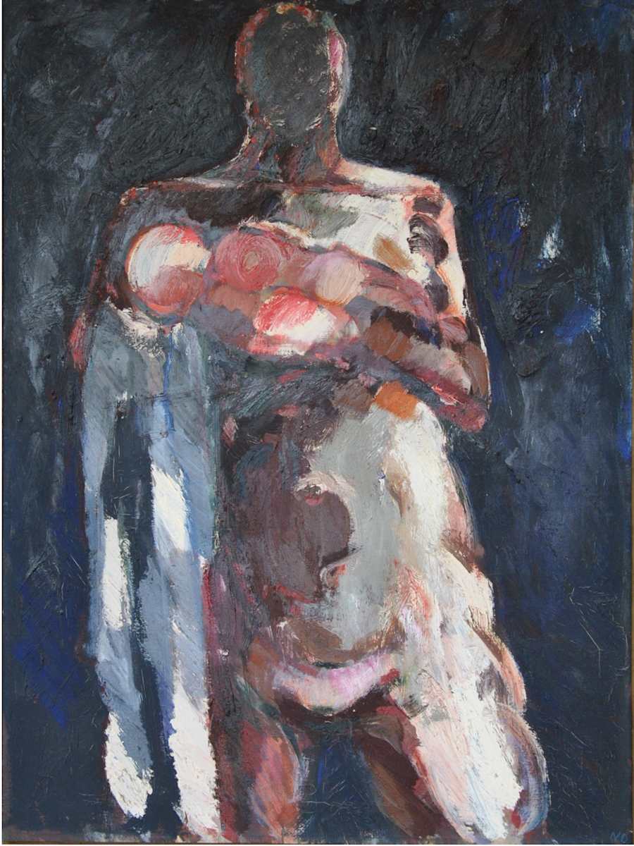 Kvinde med barn by Niels Østergård 