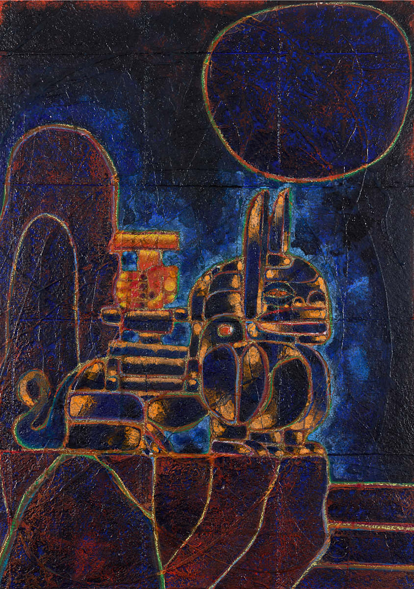 Deity in landscape by Alexander Tovborg 