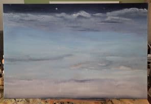 Night Sky Clouds VIII by Helen Ollerenshaw 