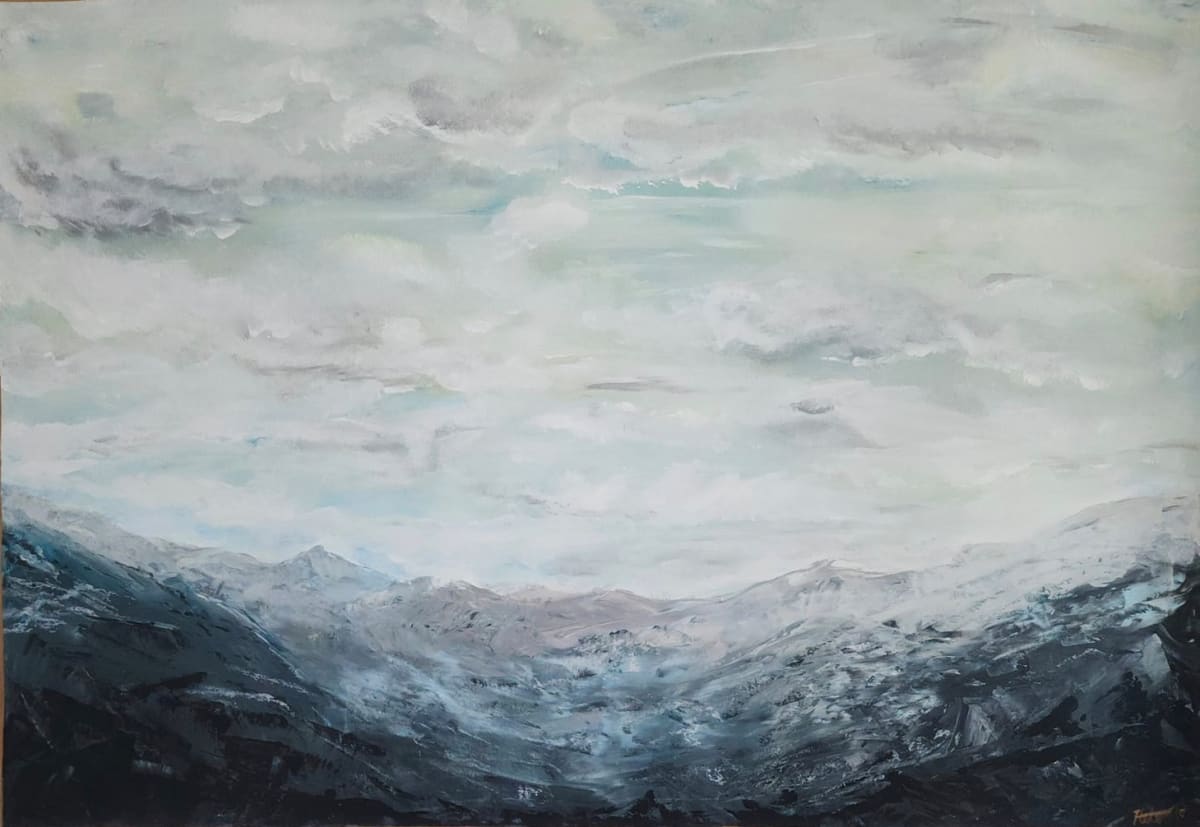 Winter Storm by Helen Ollerenshaw  Image: A storm building up behind the Brindabella Mountains. 