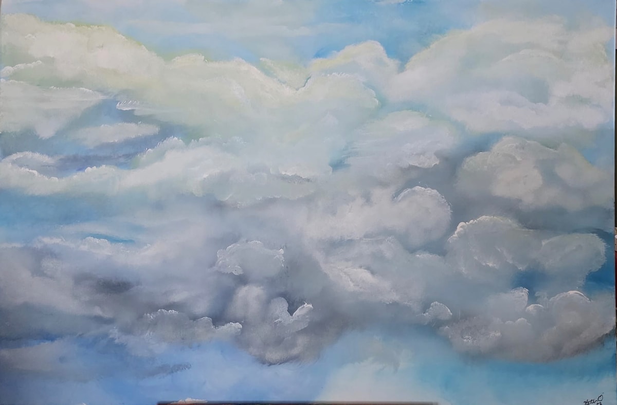 Autumn Sky Clouds VI by Helen Ollerenshaw 