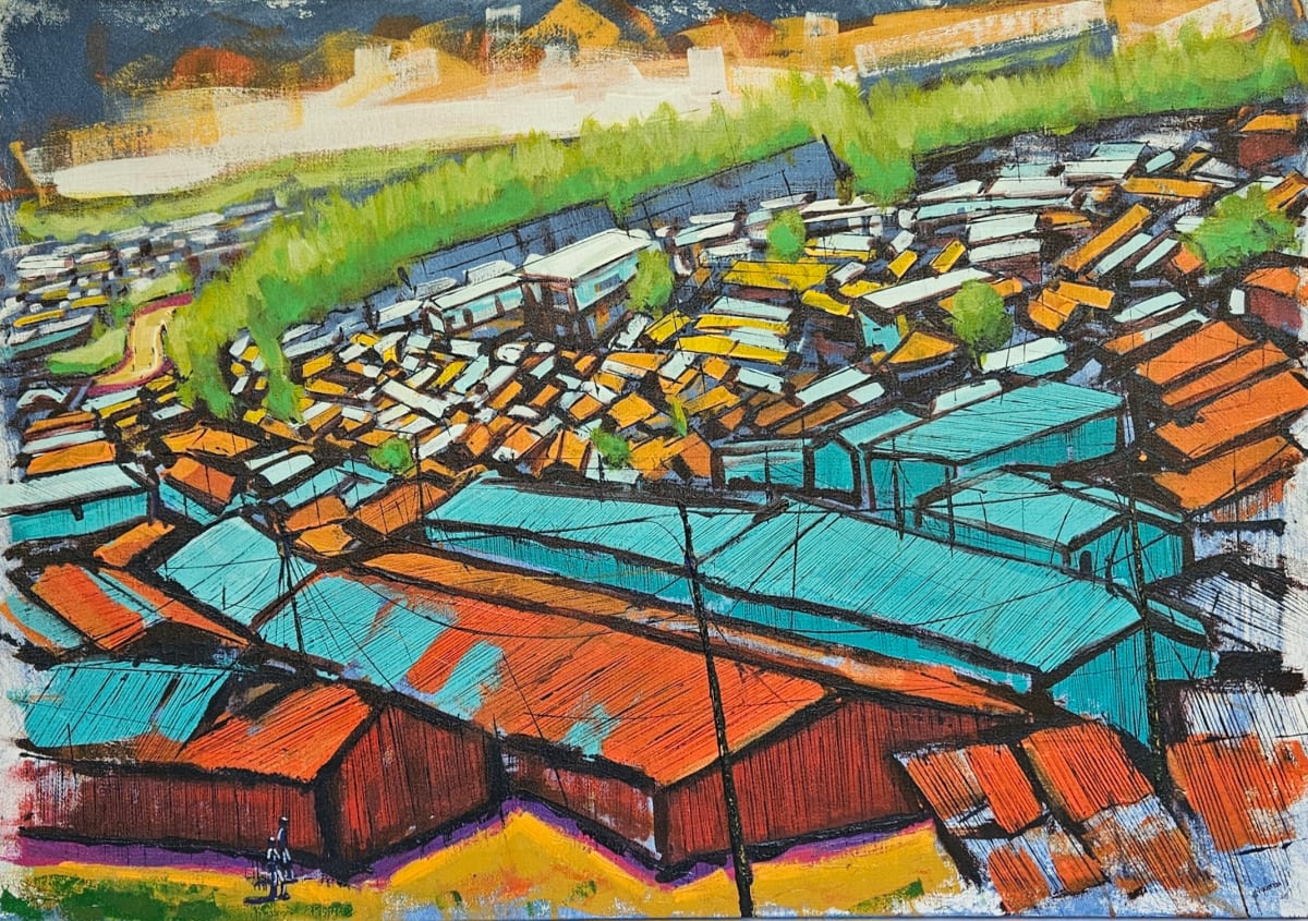 Kibera Aerial View I by Chrispus Nyaanga, Image 2.