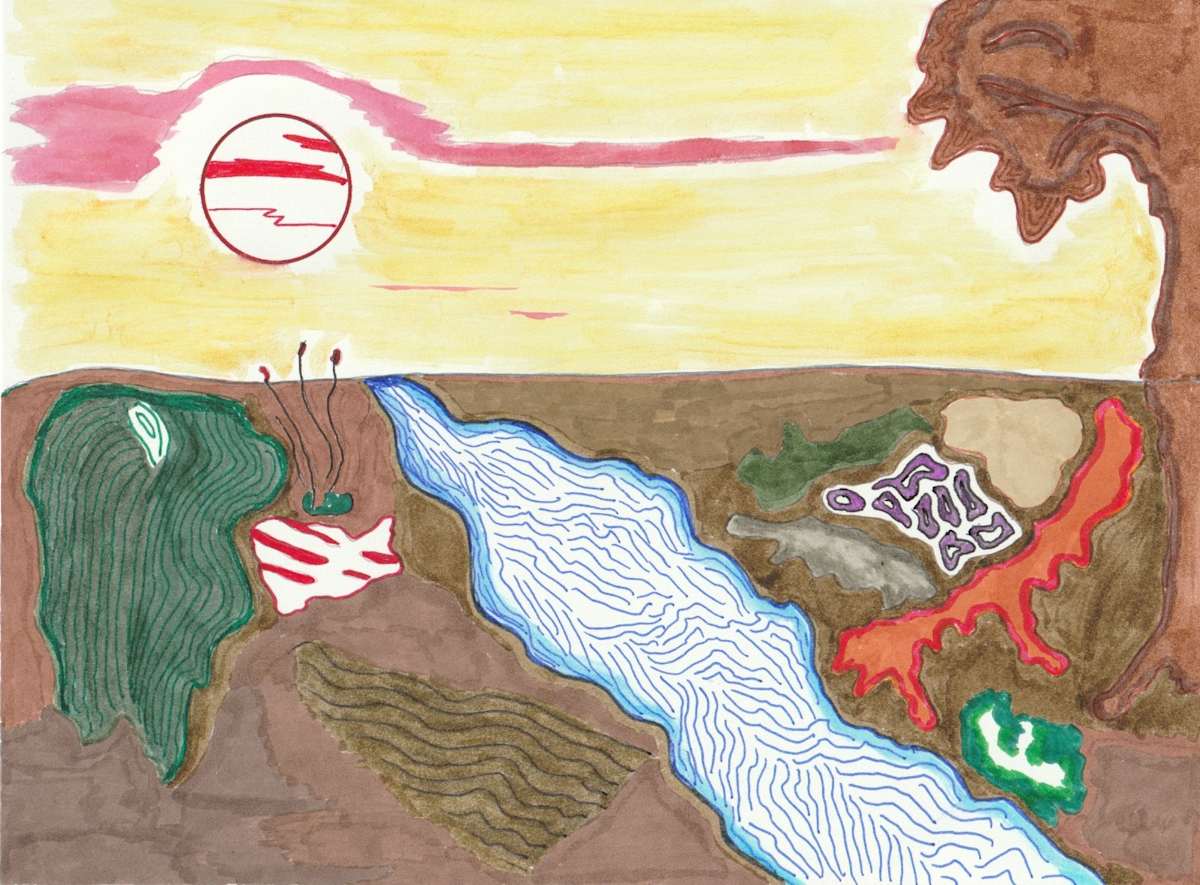 Abstract landscape by Timothy Ray Horn 