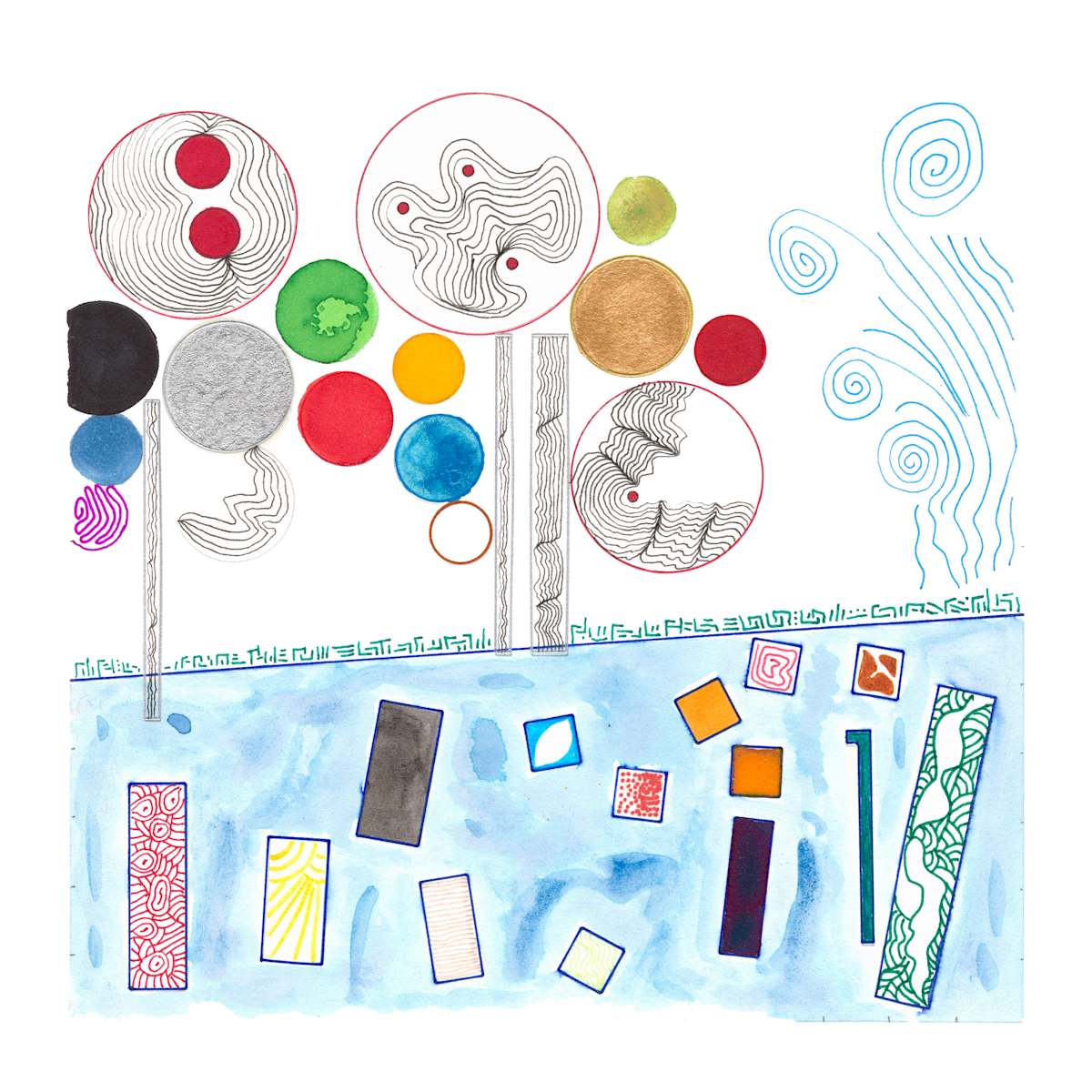 116 BUBBLE TREES by Timothy Ray Horn 