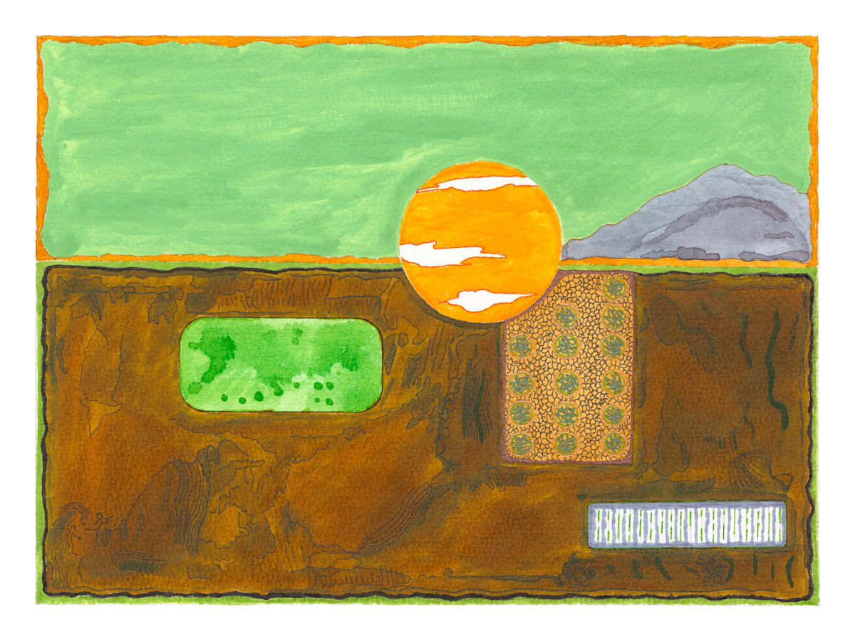 120 Green abstract by Timothy Ray Horn 
