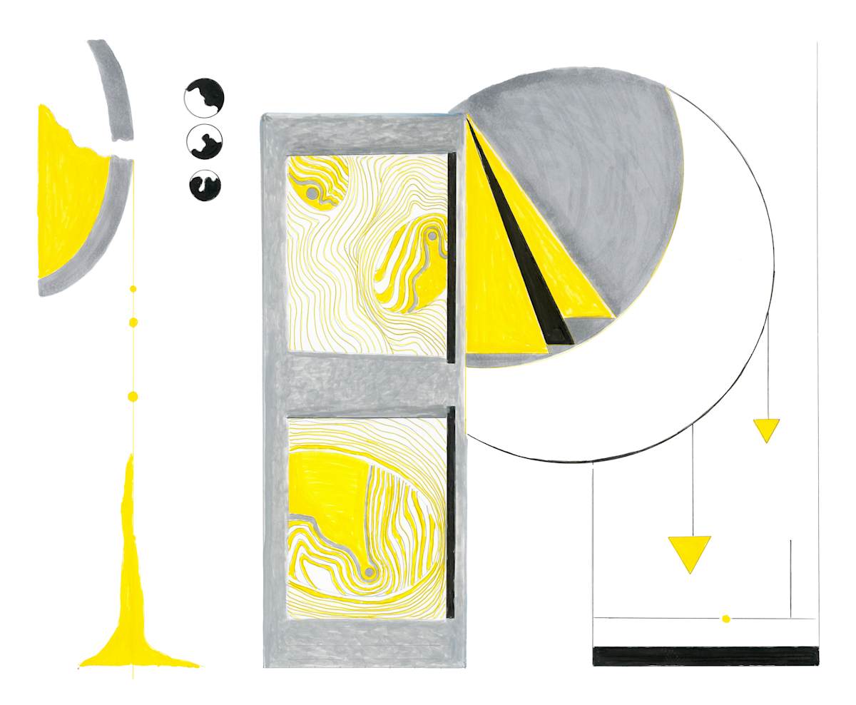 50 Geometric Abstract Gamma 3 by Timothy Ray Horn 