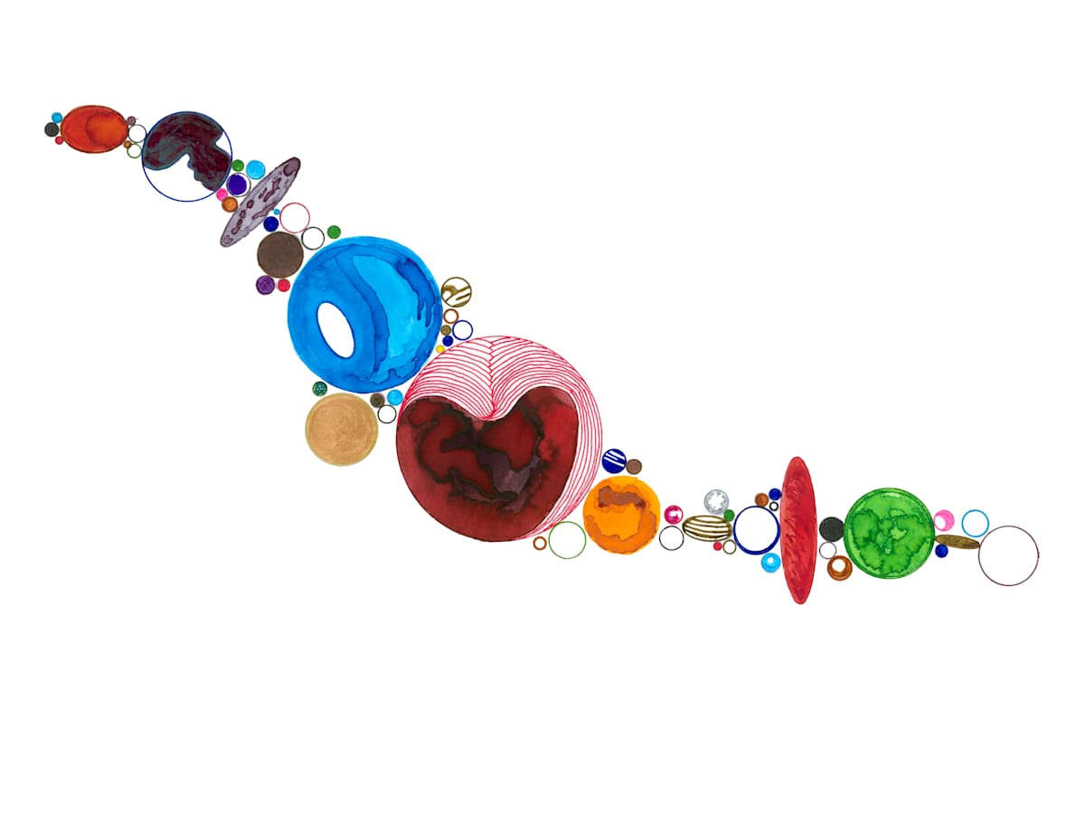 82 Orb Necklace by Timothy Ray Horn 