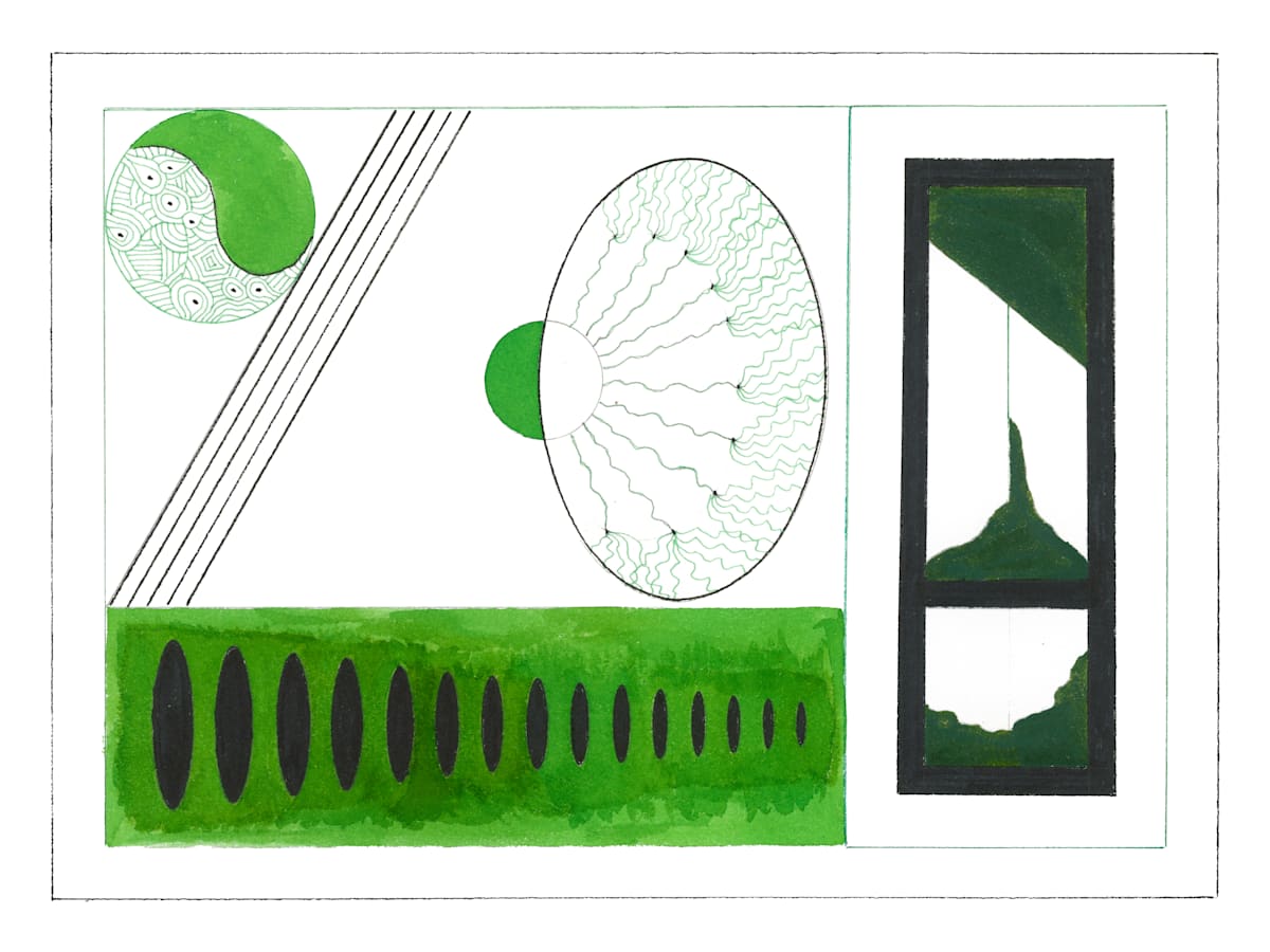 83 Green Abstract 1 by Timothy Ray Horn 