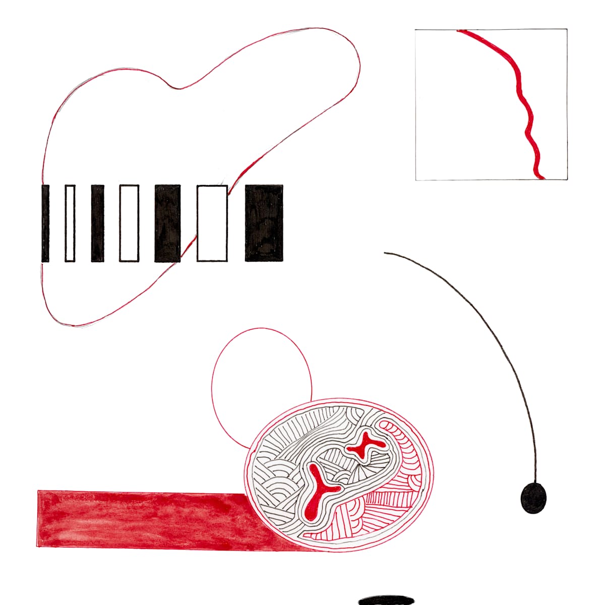 86 Geometric Abstract Epsilon 1 by Timothy Ray Horn 