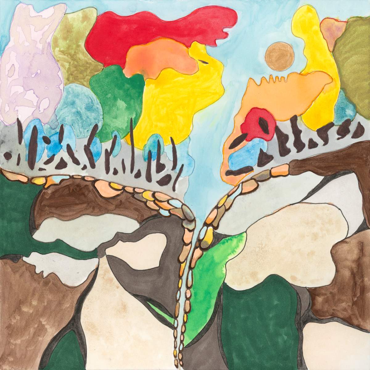 95 Abstract Landscape Fauvist by Timothy Ray Horn 