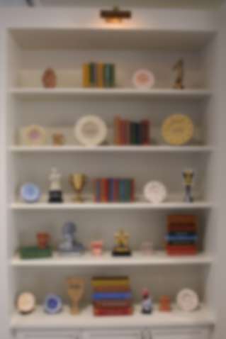 Founders and Donor Bookcases by Tom Pfannerstill 