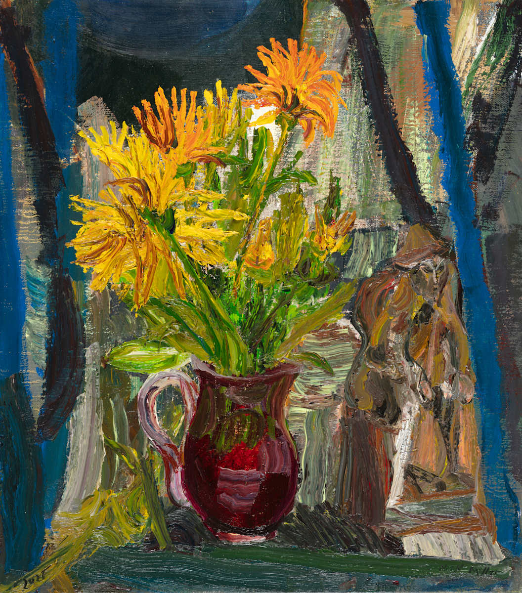 Marigolds with disappearing Sage by Nick Miller, Image 1.