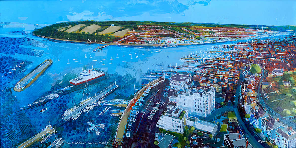 Cowes Panorama by Richard Knight  Image: Aerial impression of Cowes on the Isle of Wight