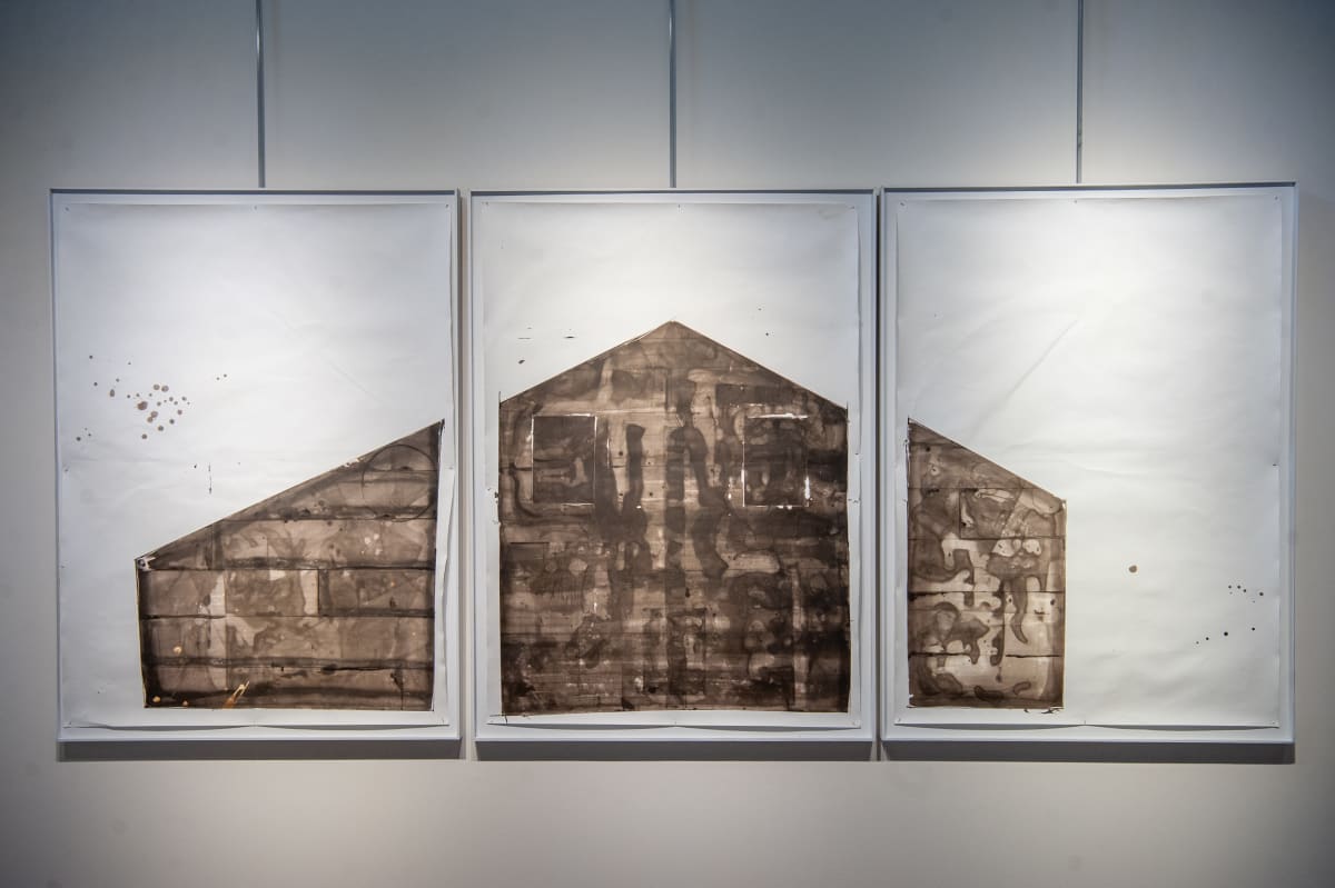 24.06.15-1 by Will Jacks  Image: Triptych consisting of three prints, each print is 42"x30" (47"x35" framed). The installation size is approximately 47"x105". These prints are sold as a triptych only. Price is for the entire collection.