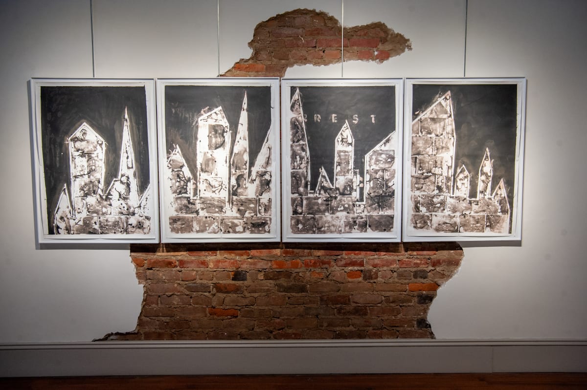 24.07.10-1 by Will Jacks  Image: Quadriptych consisting of four prints, each print is 42"x30" (47"x35" framed). The installation size is approximately 47"x140". These prints are sold as a quadriptych only. Price is for the entire collection.