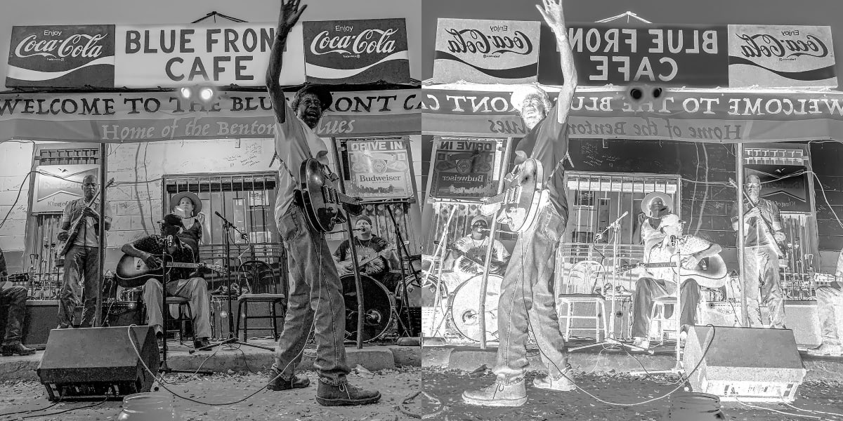 RL at the Blue Front Cafe - Yazoo County, Mississippi by Will Jacks 