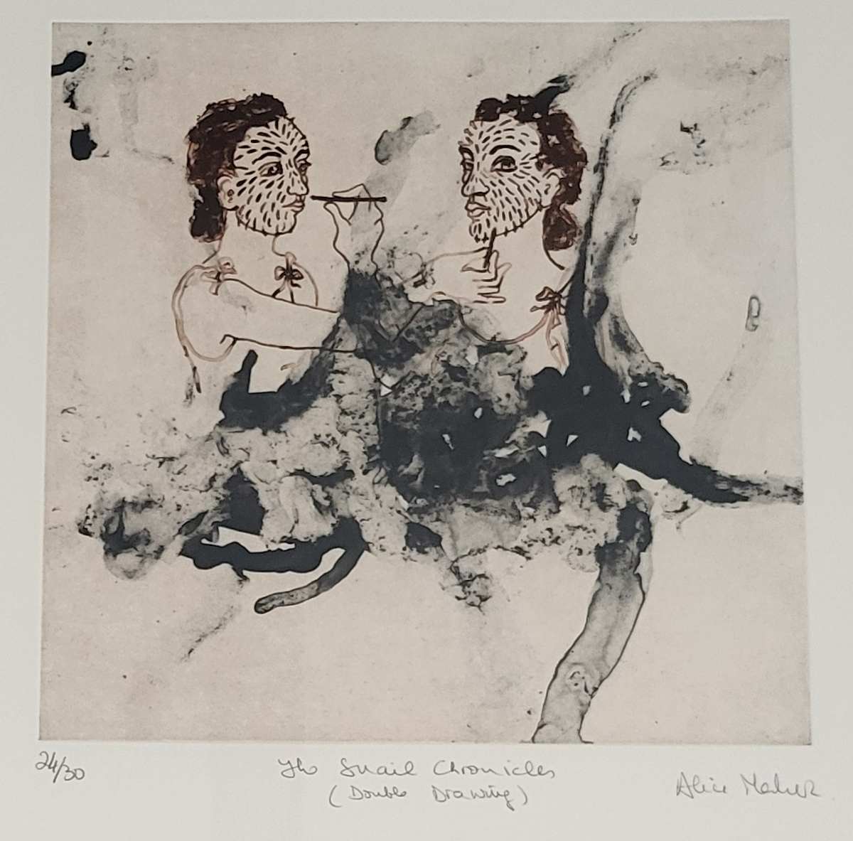 Snail Chronicles (Double Drawing) by Alice Maher 