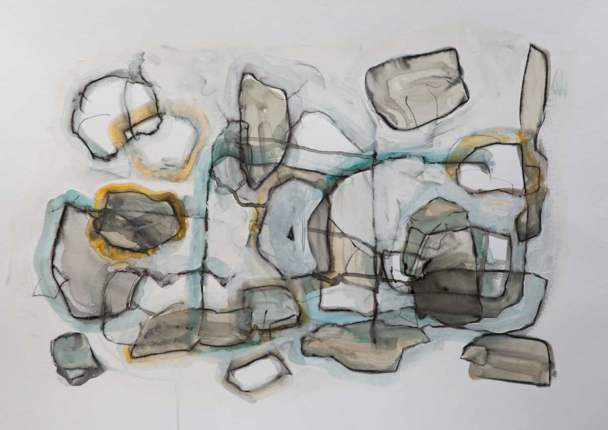 untitled (floating rock) by Martine van Bijlert 