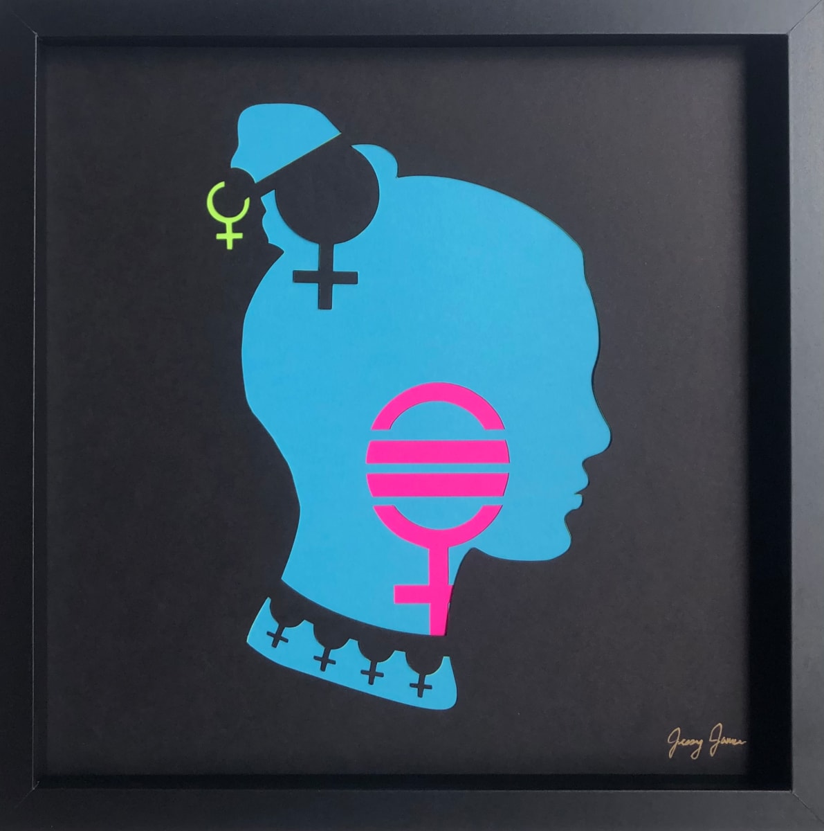 Equality by Jessey Jansen  Image: Perpetual Fight in black frame