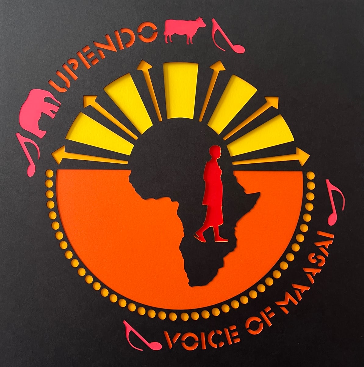 Upendo Album Art by Jessey Jansen  Image: Album Art for Voice of Maasai, offered as limited edition (5)