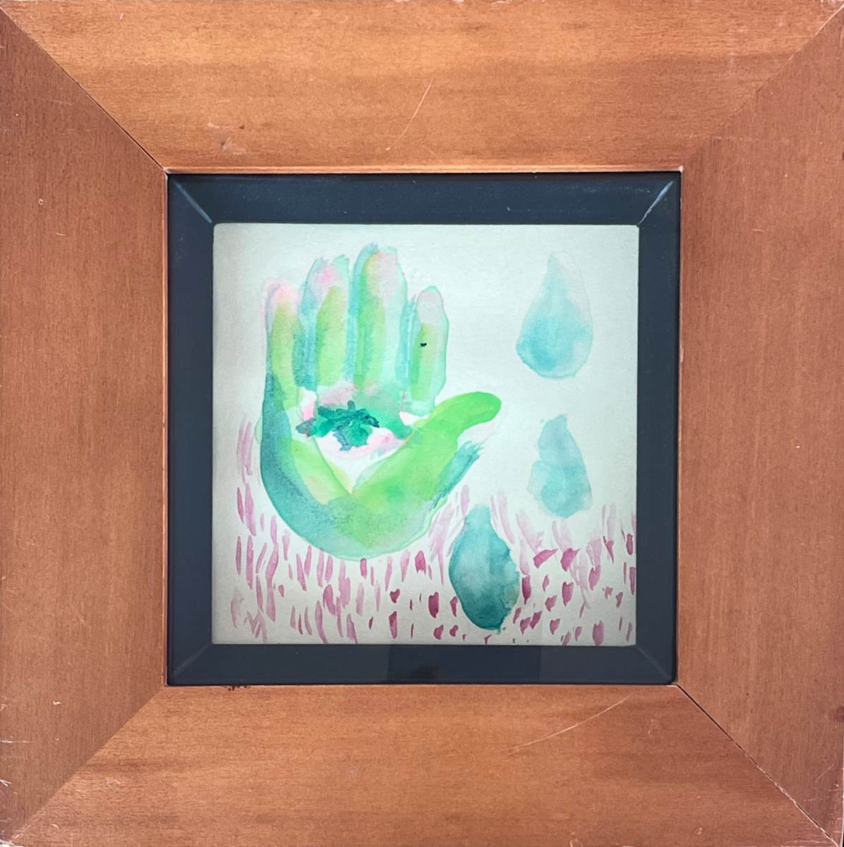 Green Hamsa by Hilary Greenstein 