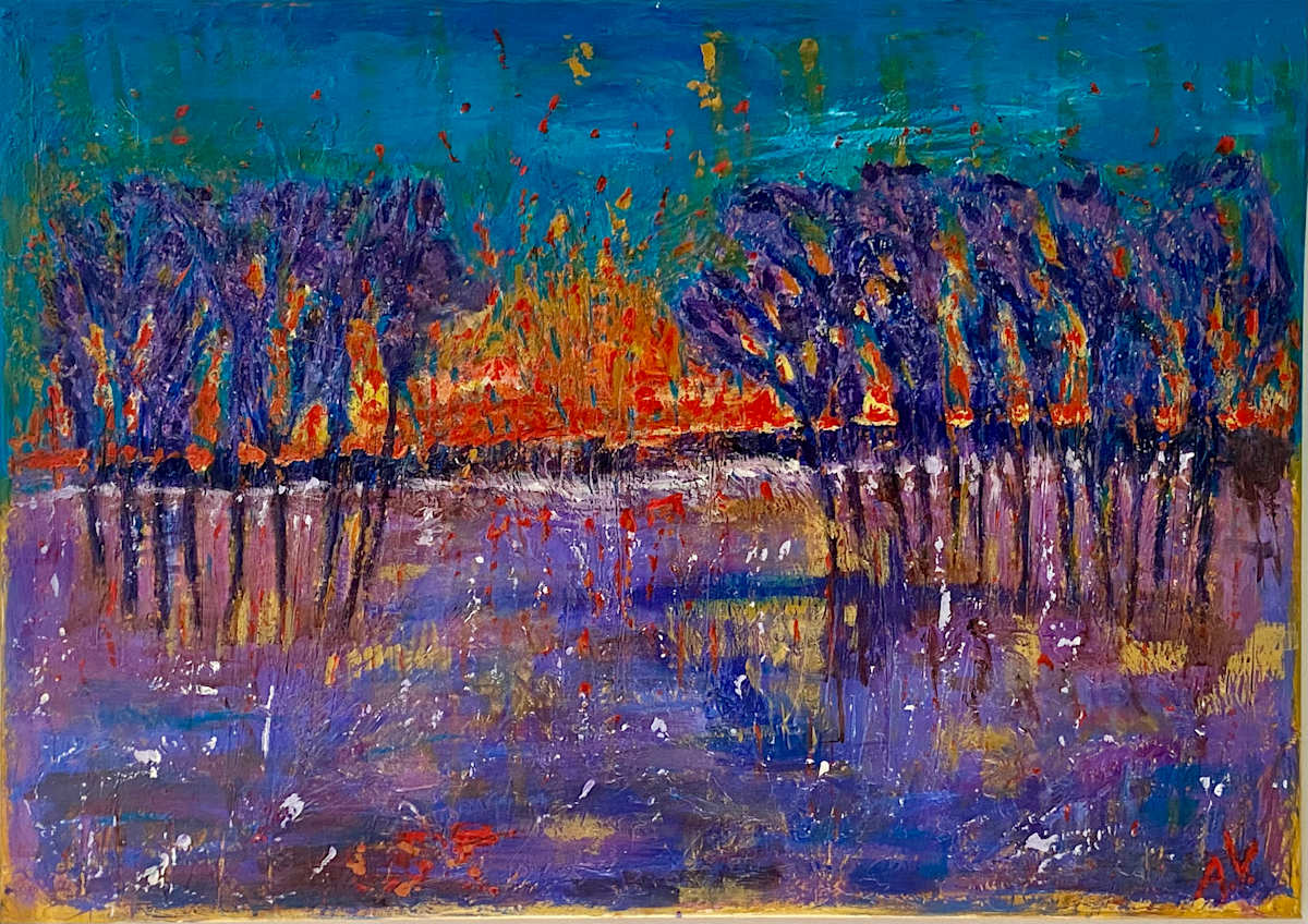 Fiery night by Annabelle Volpi 