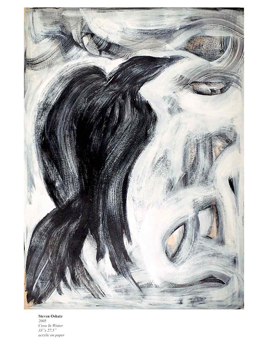 CROW IN WINTER by Steven Oshatz 