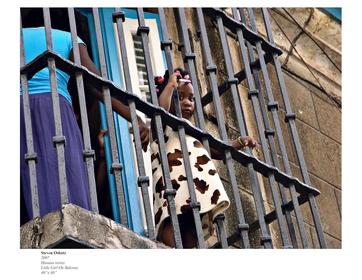 LITTLE GIRL ON BALCONY by Steven Oshatz  Image: Little Girl On Balcony