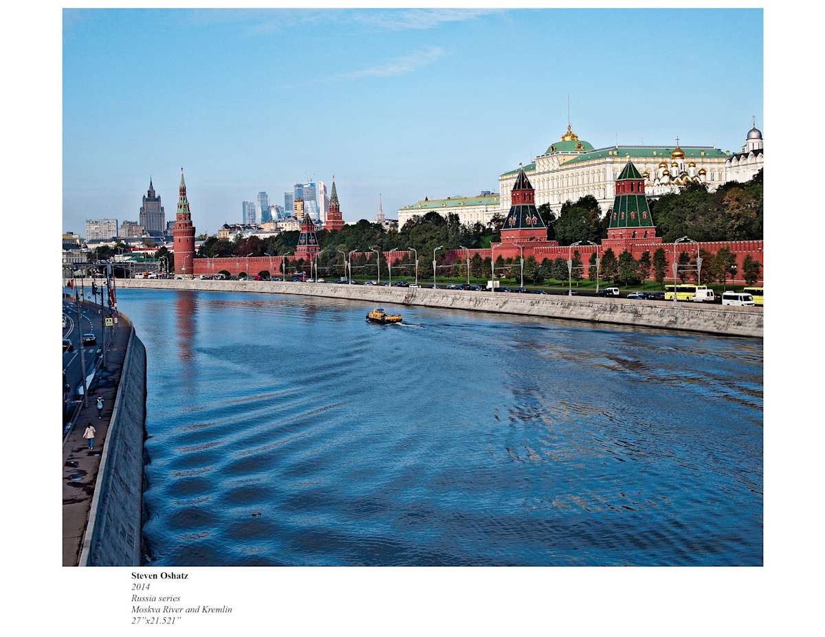 MOSKVA RIVER AND KREMLIN by Steven Oshatz  Image: Moskva River and Kremlin