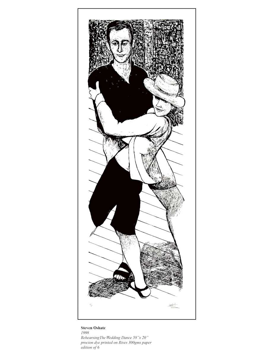 REHEARSING THE WEDDING DANCE by Steven Oshatz 