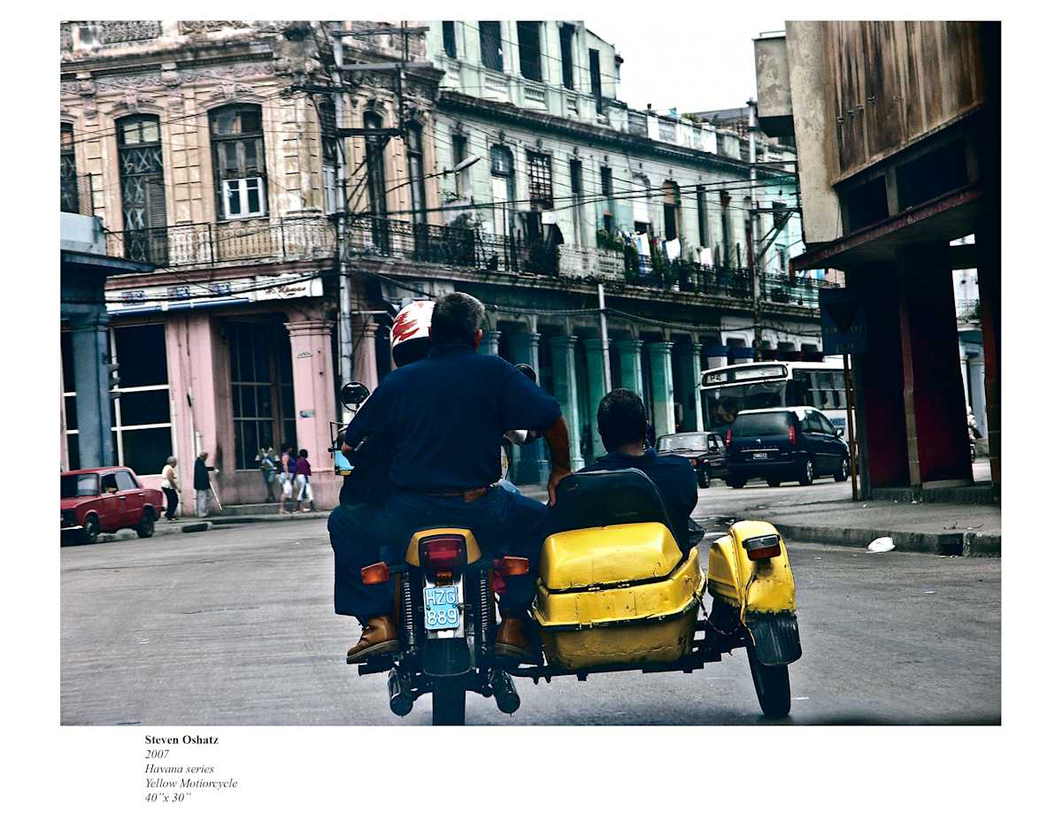 YELLOW MOTORCYCLE by Steven Oshatz  Image: Yellow Motorcycle
