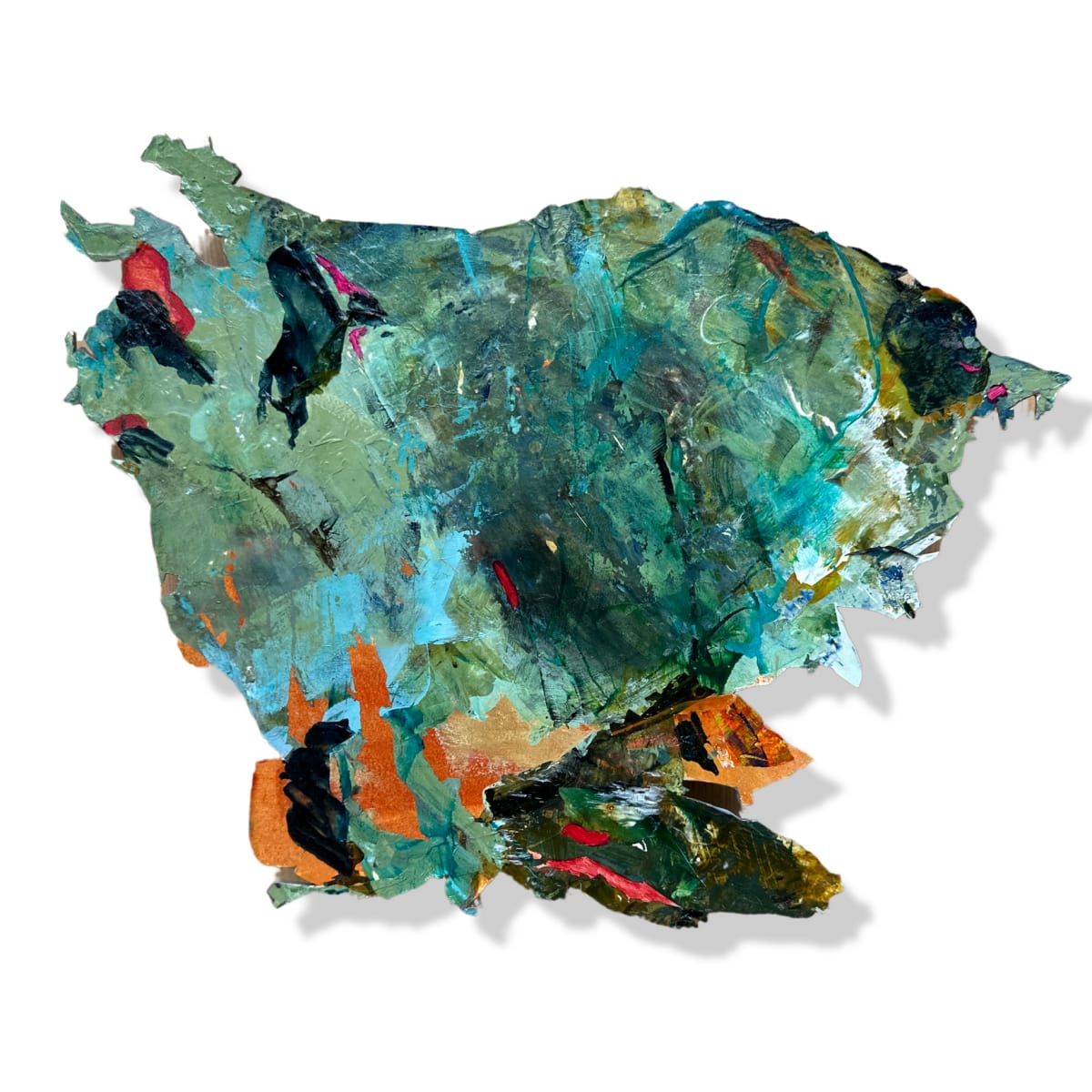 Chrysocolla with Amber by Nancy Lassen 