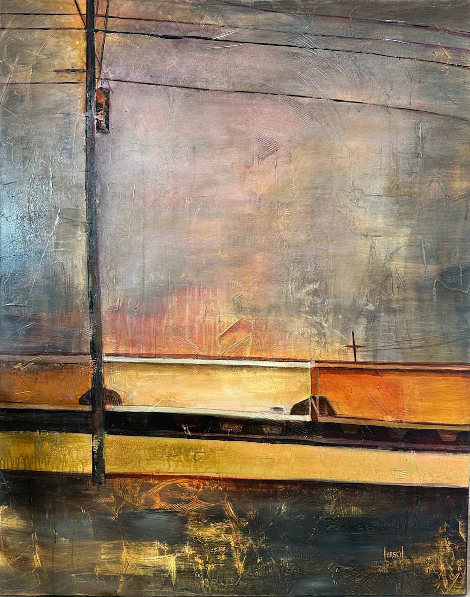 Trains on Airline by Nancy Lassen 