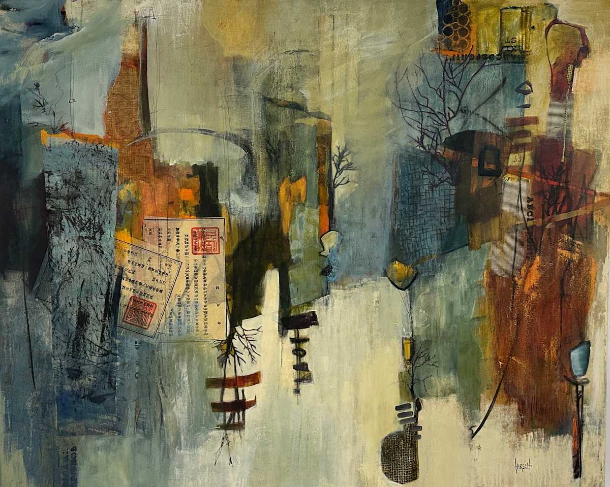 Asian Paper Landscape by Nancy Lassen 