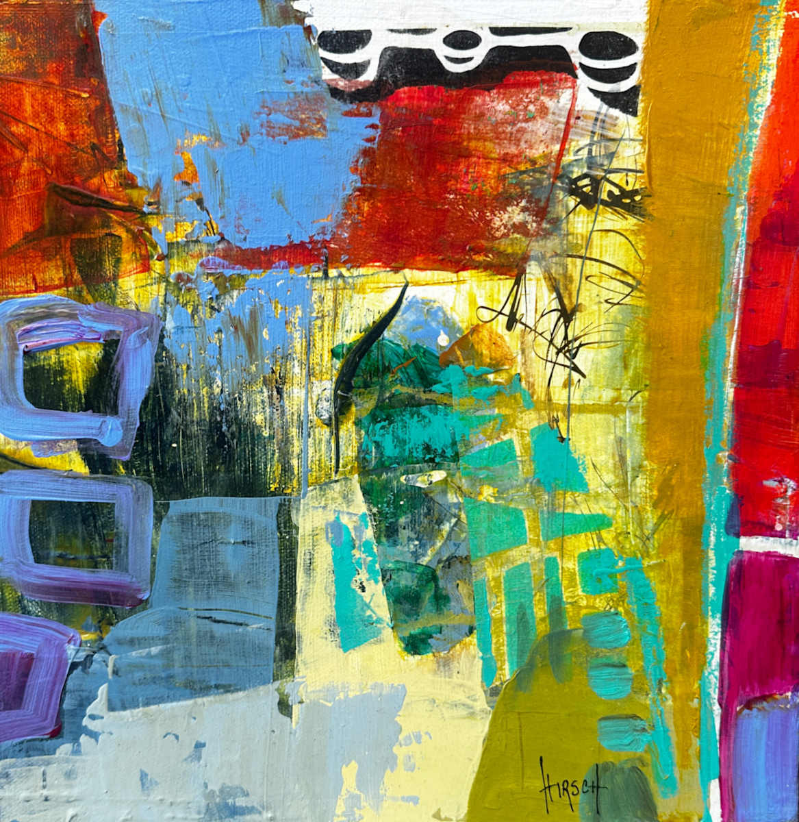 No. 1 (Mini Abstract Series) by Nancy Lassen 
