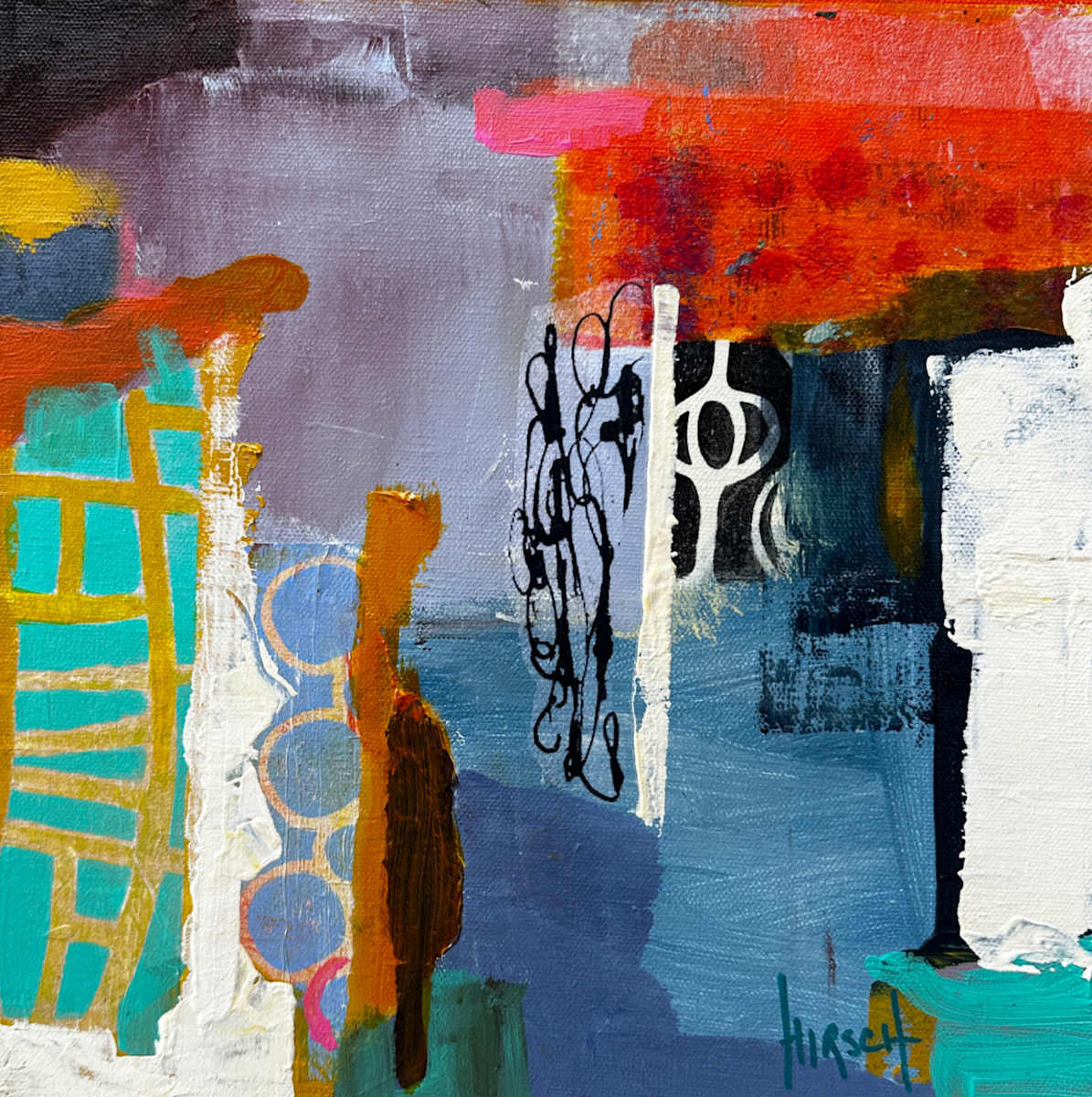 No. 4 (Mini Abstract Series) by Nancy Lassen, Image 1.