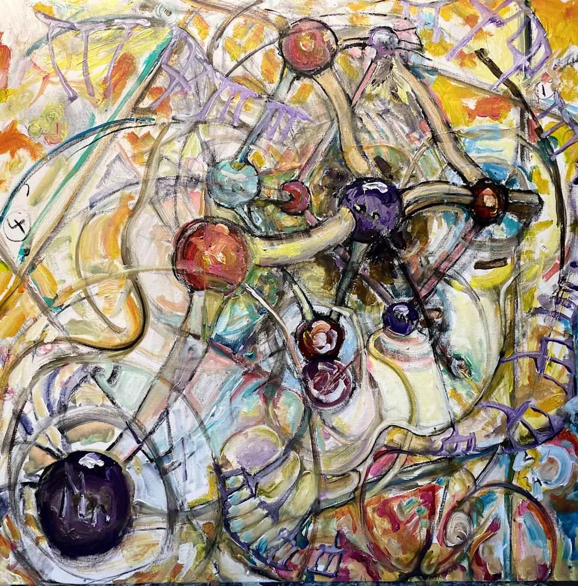 Sketch for Manganese cluster by Andrew Brown 