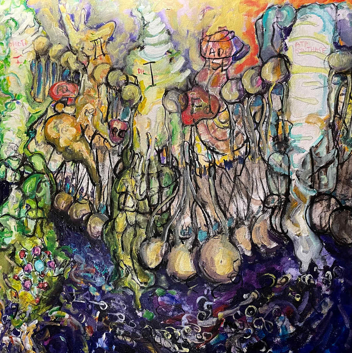 Sketch for Photosystem II by Andrew Brown 