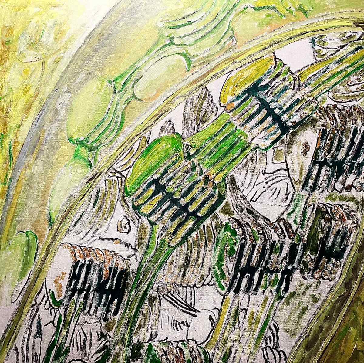 Sketch for Thylakoid stacks by Andrew Brown 